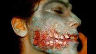 Maquillaje: Zombie con Dientes Expuestos