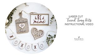 Laser Cut Tiered Tray Kit Video Tutorial