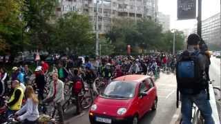 Existam si-o s-avem banda! Protest al comunitatii biciclistilor din Bucuresti / 27 octombrie 2012 HD