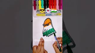 😎🧡👻🧡🇮🇳Easy independence day special drawing|happy independence day|indian flag drawing#indianflag