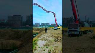 двухлинейный бетононасос 🚛🥰| beton nasosli yuk mashinasi | बूम पंप ट्रक"! #trending #concretepump