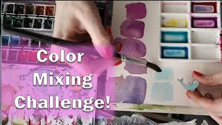 Watercolor Color Mixing - I have to match colors from random objects!