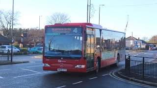 ON LOAN|Go North East Mercedes Benz Citaro 5286 On The 4 To Houghton-Le-Spring