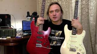 Обзор на диване - Lobanov guitars - Red Super Strat