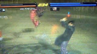 Tekken 6 Azazel's temple Lars beating up Jin HARD MODE  by Punksk8ter