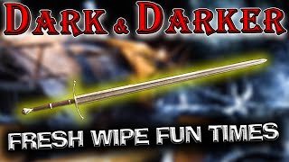 First Day of Wipe Fun Times with Longsword in Dark and Darker | New Items are Dope