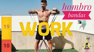 33 Entrenamiento con bandas para hombros TABATA intenso corto sin dolor