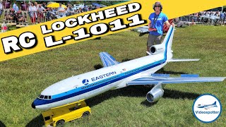 ✈️ RC Lockheed L-1011 with WORKING TOW TRUCK | Airliner Meeting 2024