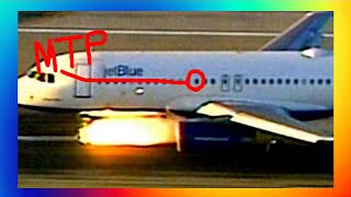 how our jetblue plane caught FIRE!