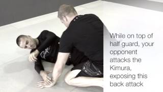 Half guard Kimura counter to back