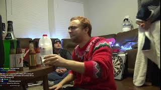 mizkif realizes he is drinking WHOLE MILK