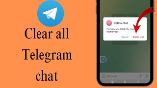 How we can clear all the chat history on telegram ✅Clear all the chat history on telegram