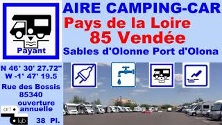 85 Aire Camping-Car "Sables d'Olonne" Hello!camping-car