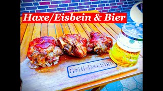 Haxe / Eisbein in Bier Soße - geschmort, nicht gegrillt. Dutch Oven, Kazan Rezepte. One Pot. Рулька