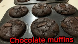 CHOCOLATE MUFFINS | HOW TO MAKE CHOCOLATE MUFFINS MOIST #chocolatemuffins #chocolatecupcakerecipe