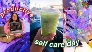 productive ~relaxing~ self care day vlog