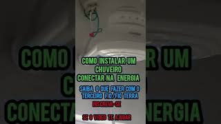 Como instalar um chuveiro 🚿  elétrico/ toda explicação, bem rápido