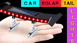 Car Solar Tail  Lights #Car Flashing Warning Signal Light #caraccessories