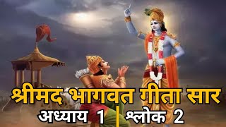 भागवत गीता सार हिंदी | अध्याय 1 श्लोक 2 | #BhagwatGita | #GitaGyan | #Motivational