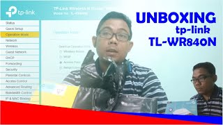 UNBOXING ROUTER TP LINK TL-WR840N