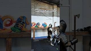 Why have weapons if we just wrestle? This is just training we don’t want to injury our own team mate