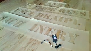 How to cut PVC Sheet Stencils with CUTART OHP STENCIL CUTTER