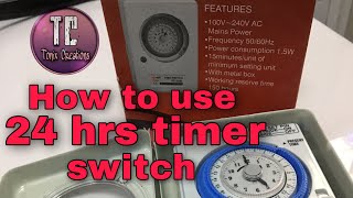 Timer Switch Setting | Tonix Creations