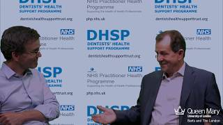 Dominic Hurst in conversation with Rory O'Connor from the Dentists' Health Support Trust (DHST)