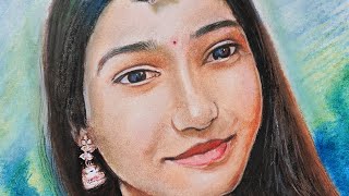 Realistic Portrait Of Girl Pastel Colour||Dry Pastel Drawing||