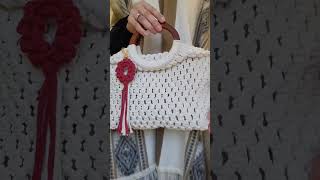 Echo a mano, Sí gracias!!🤗. #macrame #foryou #macramebag #handmade #youtubeshorts