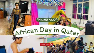 Celebrating African Ankara Day in Qatar | Nigerian Foods Haul | DIY