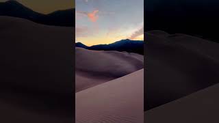 Sunset in Great Sand Dunes National Park and Preserve, Colorado #beaches #scenery #nationalpark