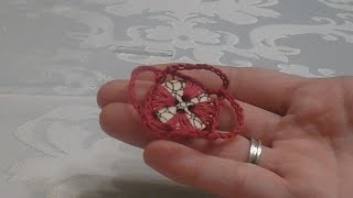 Crochet a daisy  button /Πλεκω  κουμπί σε  σχήμα μαργαρίτας/How to #RockSugarLady #button