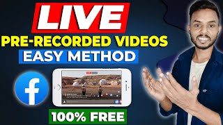 How to Live Stream Pre-Recorded Video on Facebook | Live Pre-Recorded Video on Facebook Page, Group