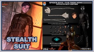 Spiderman Stealth Suit🕷️ 'MEZCO ONE: 12'  -Unboxing Español-  Figura Marvel Toys