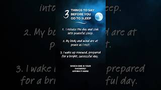 3 Affirmations for a Peaceful Night’s Sleep #sleepaffirmations #positivemindset #sleepproblems