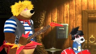 Masha and the Bear - Masha and Misha Playing Rock Music