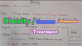 obesity | causes | diagnosis | treatment