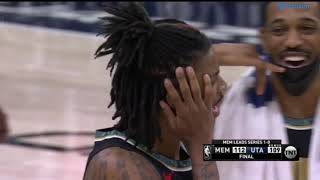 Last 5 seconds of Jazz and Grizzlies in Game 1 of NBA Playoff