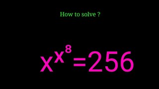 A Nice Exponential Math Problem with Equation