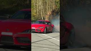 Toyota Supra MK5 CRAZY BURNOUT!