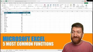 Microsoft Excel - 5 Most Common Excel Functions