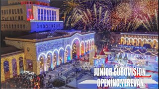 MAGICAL FIREWORK SHOW IN YEREVAN, Junior Eurovision 2022 Opening, Կախարդական Հրավառություն Երևանում