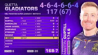 30 Runs in 1 Over | Martin Guptil at 🔥🔥🔥 | Karachi Kings vs Quetta Gladiators | Match-6 | HBL PSL 8