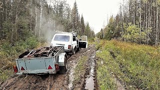 ''ТРЕТЬИ СУТКИ В ЛЕСУ'' ДОРОГУ РАЗМЫЛИ БОЛОТА! БРОСИЛ ГРУЖЁНЫЙ ПРИЦЕП! ОЧЕРЕДНЫЕ ПРИКЛЮЧЕНИЯ ''ИЗ ЗА