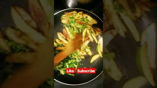 Crispy Potatoes Fried Capsicum #youtubeshorts #ytshorts #shorts #foodlovers