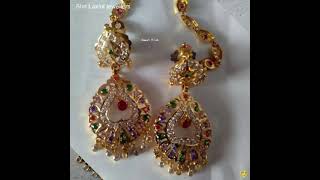 #shorts #gold kanpatti set design #fancy kanpatti set design #new gold full earrings design