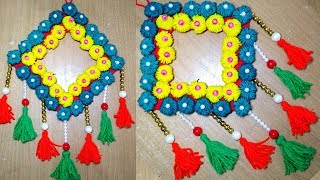 How To Make Amazing Woolen Door Hanging Toran Making At Home/Tutorial Wall Hanging Toran