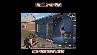 Hacker Or Not || Solo Conqueror Rank Push #shorts #bgmi #conqueror #pubg #ytshorts