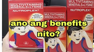 Nutroplex|ano ang benefits nito?